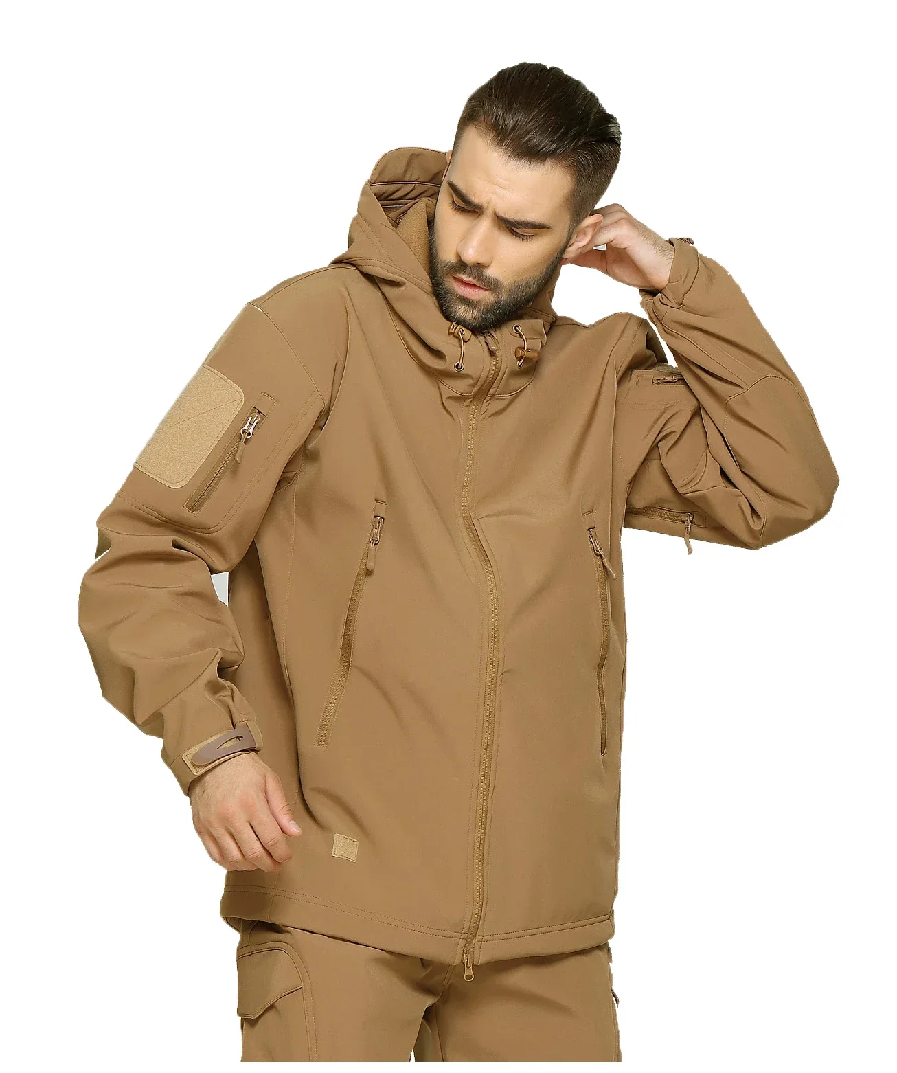 Camouflage Hunting Jacket - EMR Camuflagem Soft Shell Assalto Terno,
