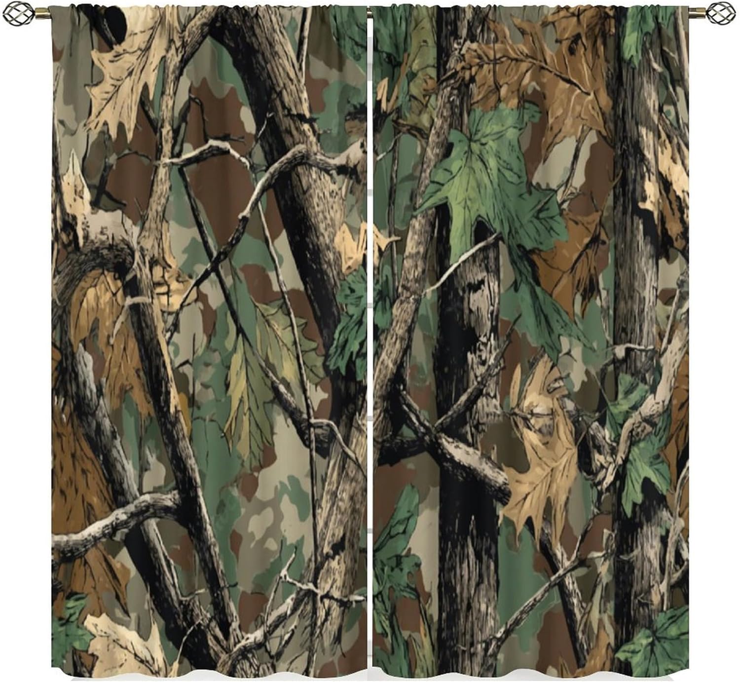 Hunting And Camping In Forest - Cortinas de Camuflagem Florestal, Cortina para