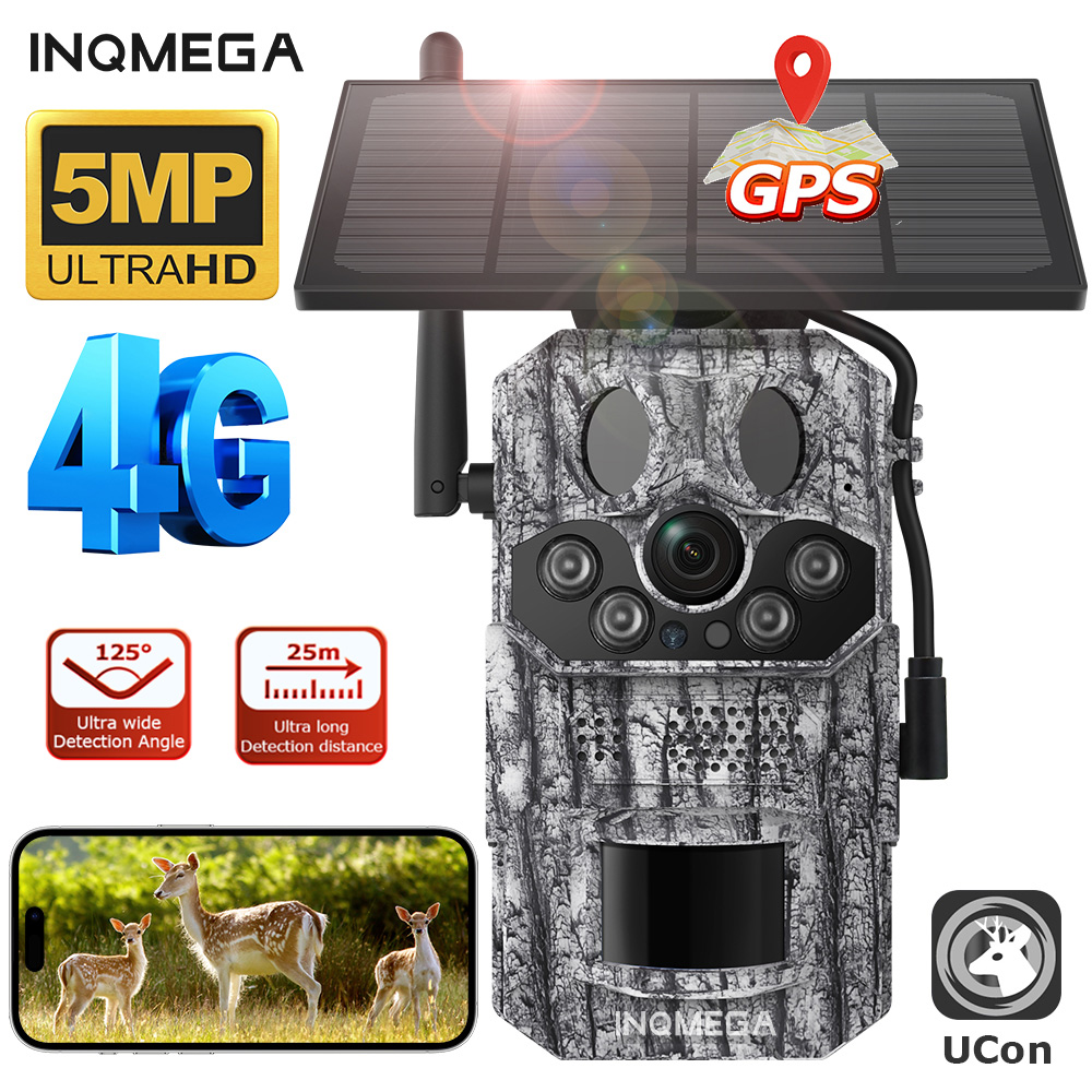 Hunting Outdoor Camera - Inqmega4g 2k 5mp pir movimento ativado