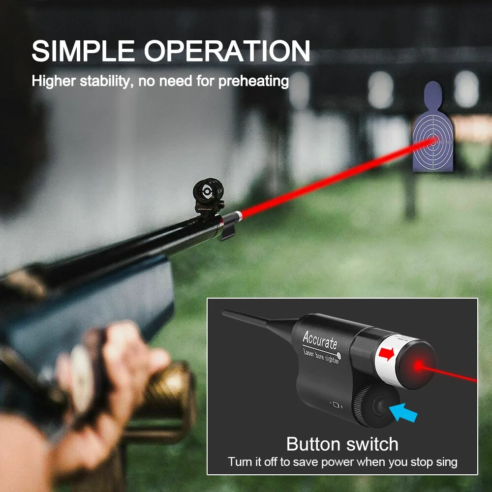 Laser Boresighter Kit - Vermelho verde laser vista furo sight