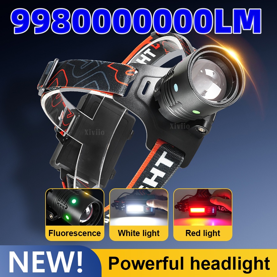 Headlamp Tactical Bright - Novíssima Lanterna de Cabeça Super Brilhante