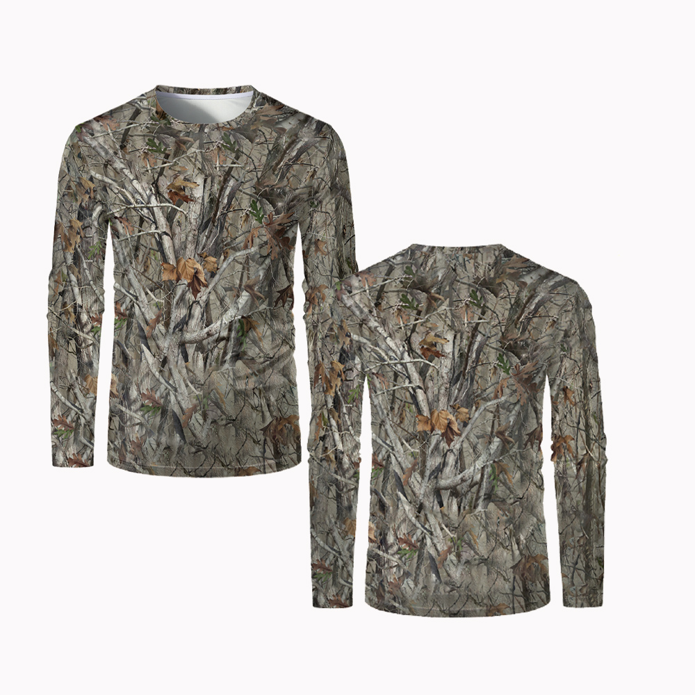 Hunting And Camping In Forest - 2024 nova caça camuflagem camiseta acampamento
