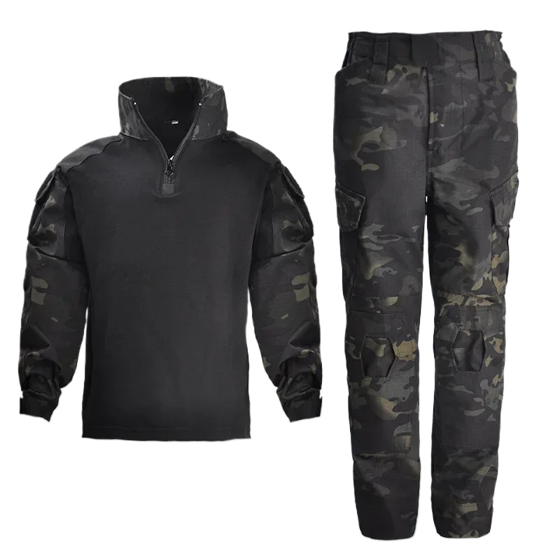 Camouflage Hunting Jacket - Crianças uniforme tático conjuntos de roupas