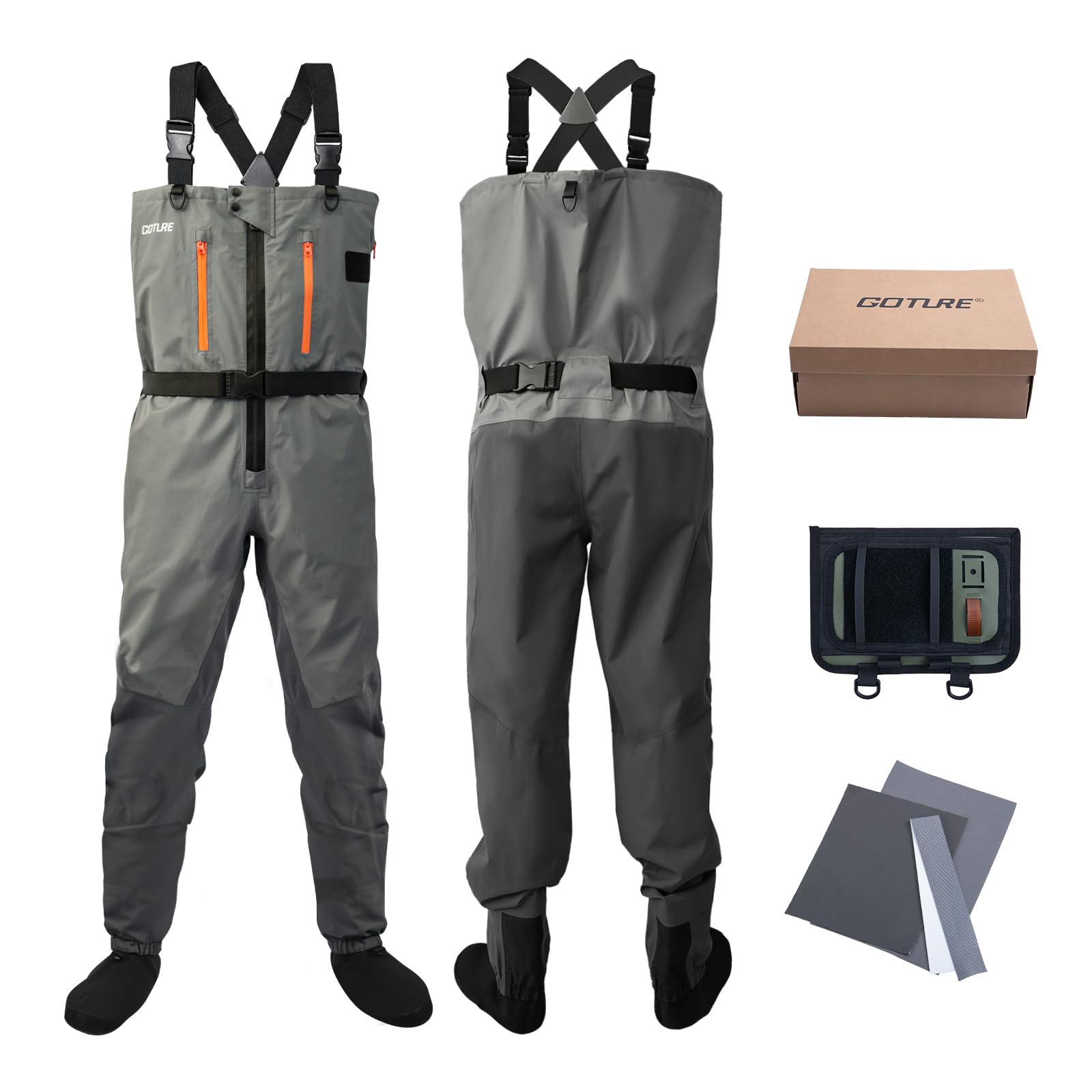 Goture 5 camadas à prova dwate - Fishing Waders Breathable avaliação e preço