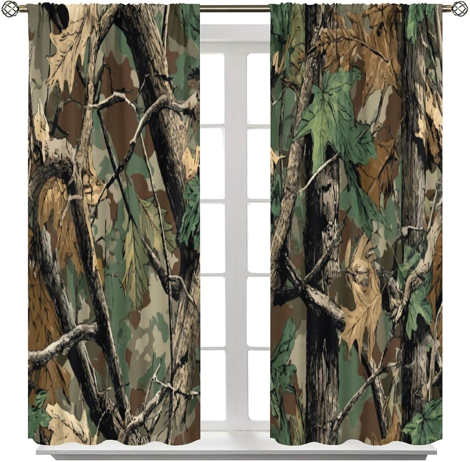 Cortinas de Camuflagem Florest - Hunting And Camping In Forest avaliação e preço