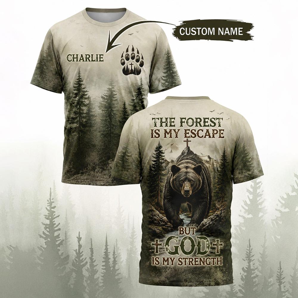 Camiseta Masculina Vintage com - Hunting And Camping In Forest avaliação e preço