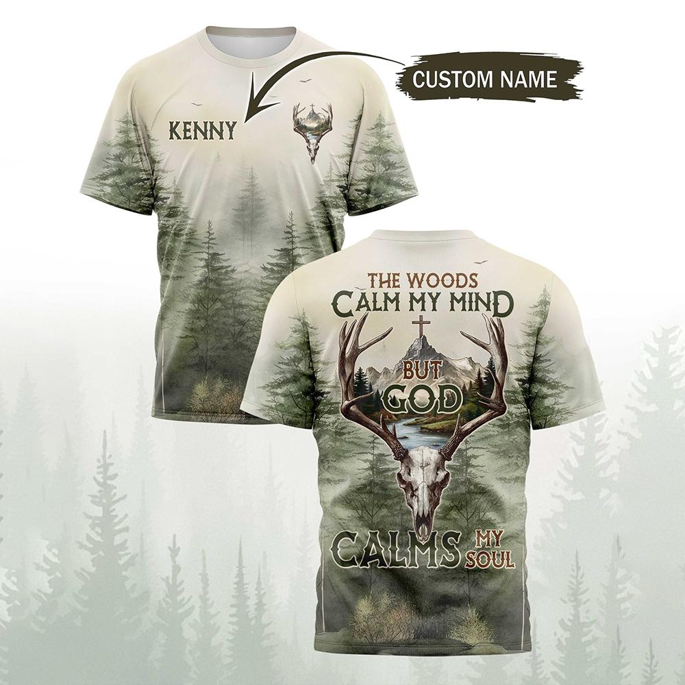 Camiseta Masculina Vintage com - Hunting And Camping In Forest avaliação e preço