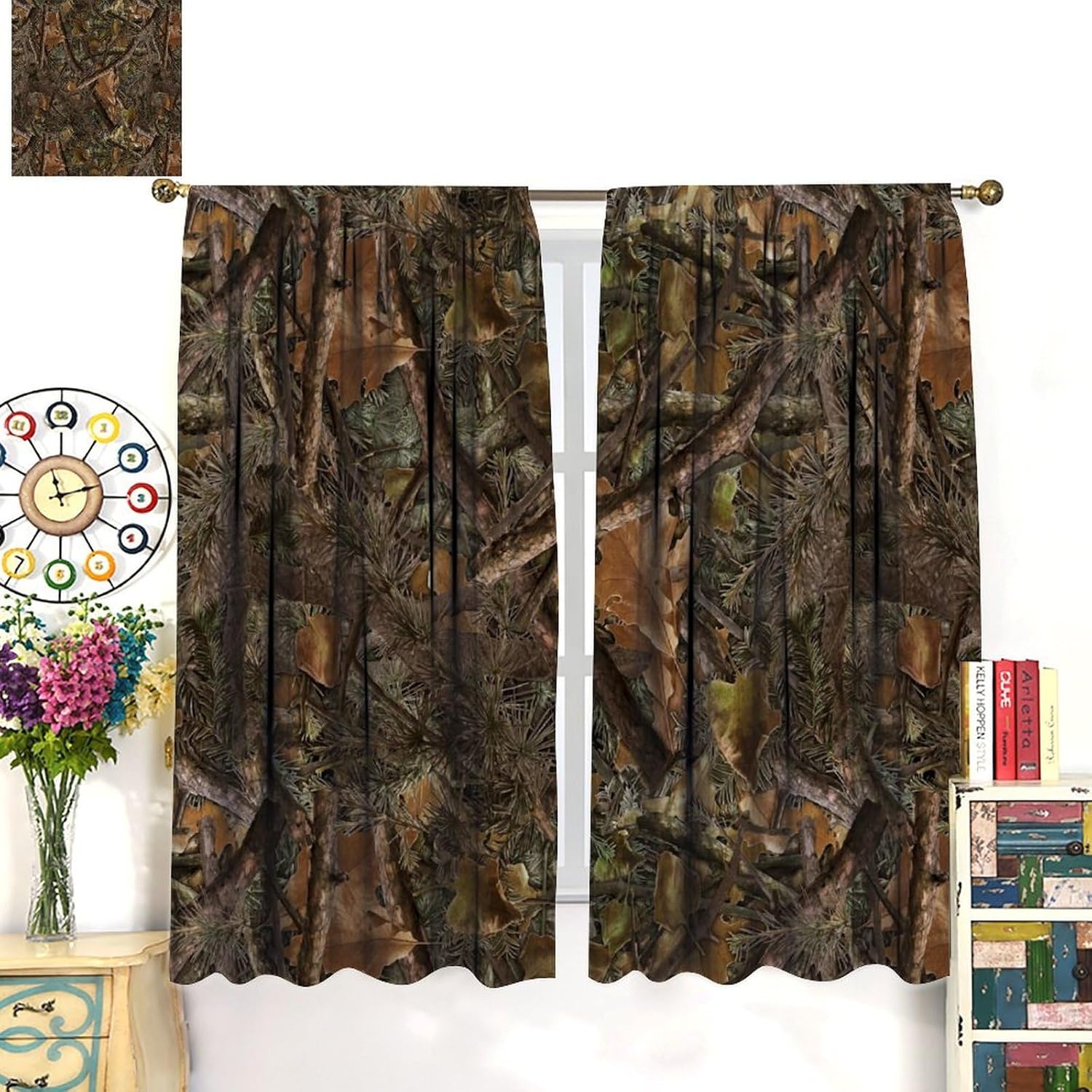 Cortinas blackout camufladas f - Hunting And Camping In Forest avaliação e preço