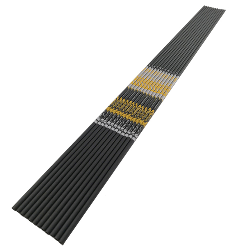12pçs setas de carbono Sp350-1 - Hunting Bow Compound avaliação e preço