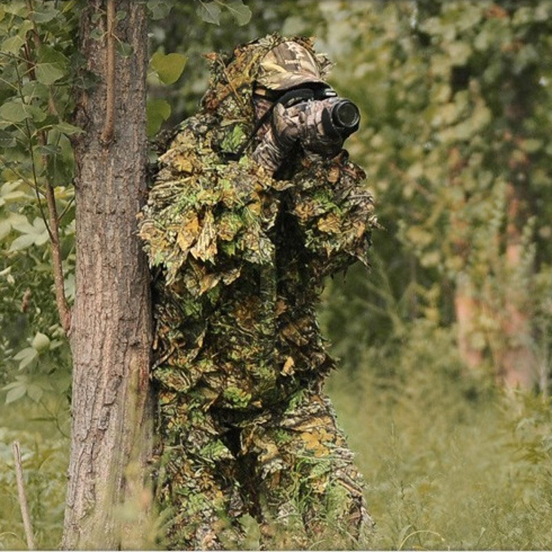 Ghillie Suit ao ar livre para  - Camouflage Hunting Jacket avaliação e preço