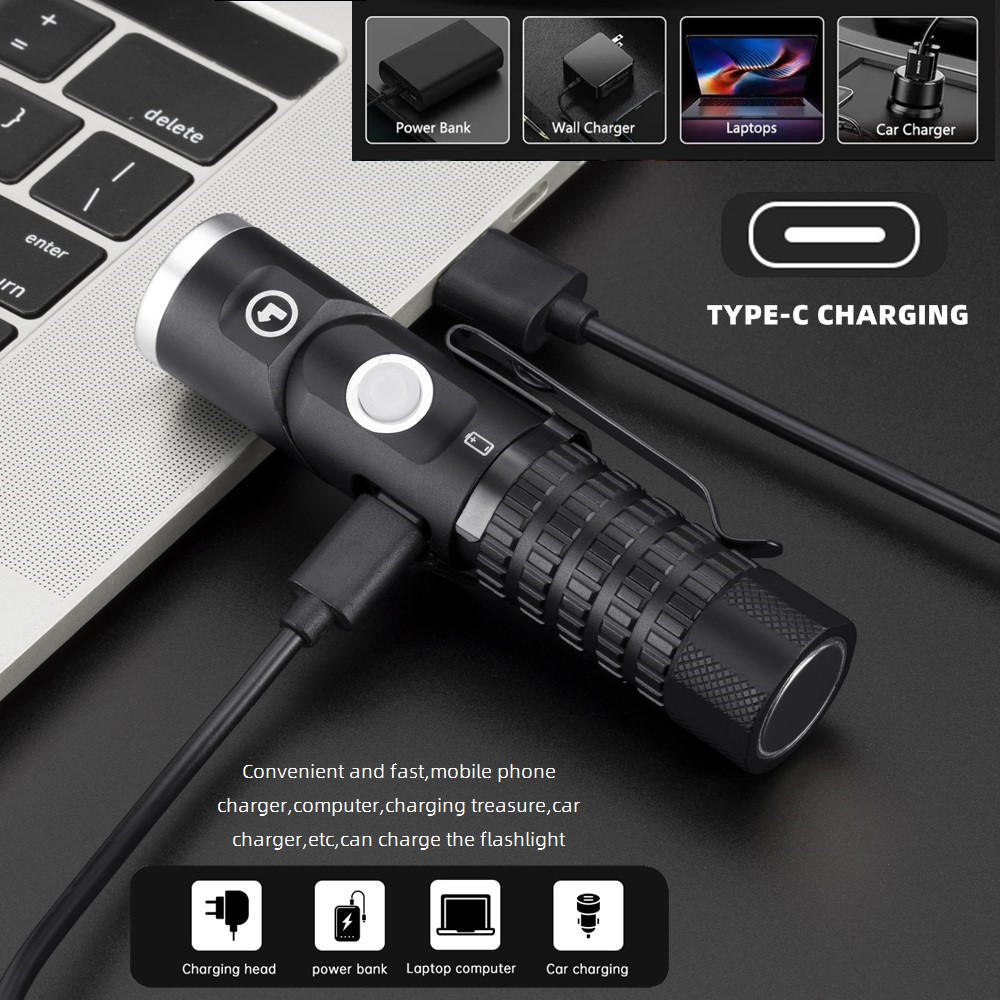 Lanterna LED Magnética P8 90 ° - Headlamp Tactical Bright avaliação e preço