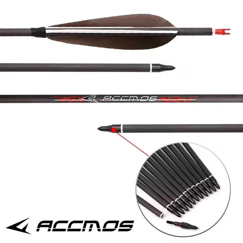 Accmos setas de carbono puro d - Hunting Bow Compound avaliação e preço