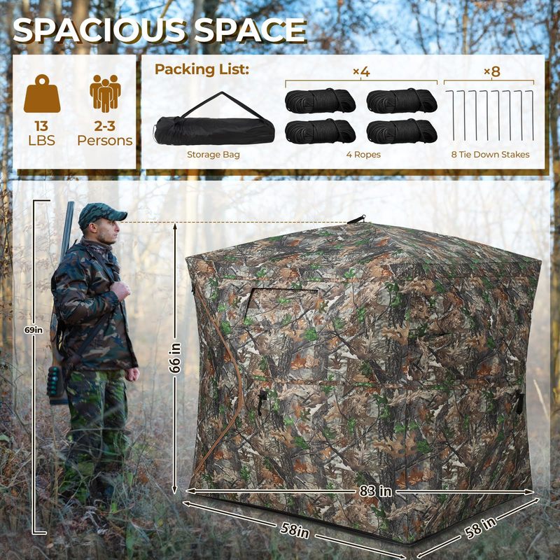 Tenda de Camping Camuflada par - Hunting And Camping In Forest avaliação e preço
